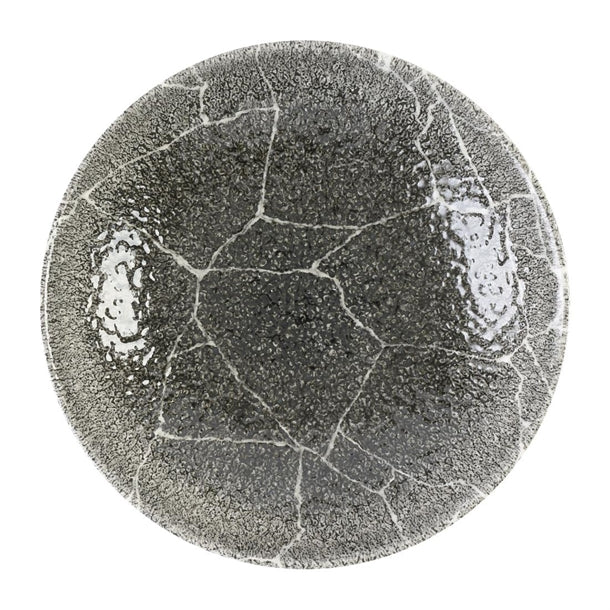 Churchill Studio Prints Kintsugi Quartz Black Coupe Bowl 182mm (Pack of 12) - DX809 Bowls Churchill Super Vitrified