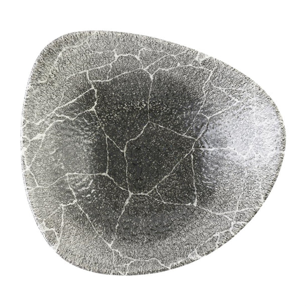 Churchill Studio Prints Kintsugi Quartz Black Triangle Bowl 235mm (Pack of 12) - DX812 Bowls Churchill Super Vitrified
