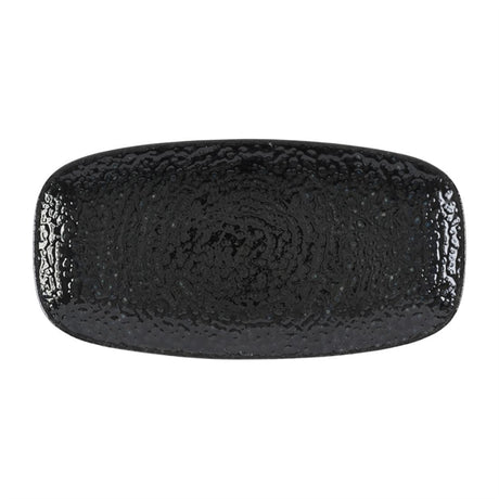 Churchill Studio Prints Homespun Chroma Carbon Chefs' Oblong Plate No. 3 (298 x 153mm) (Pack of 12) - DX827 Plates Churchill Super Vitrified
