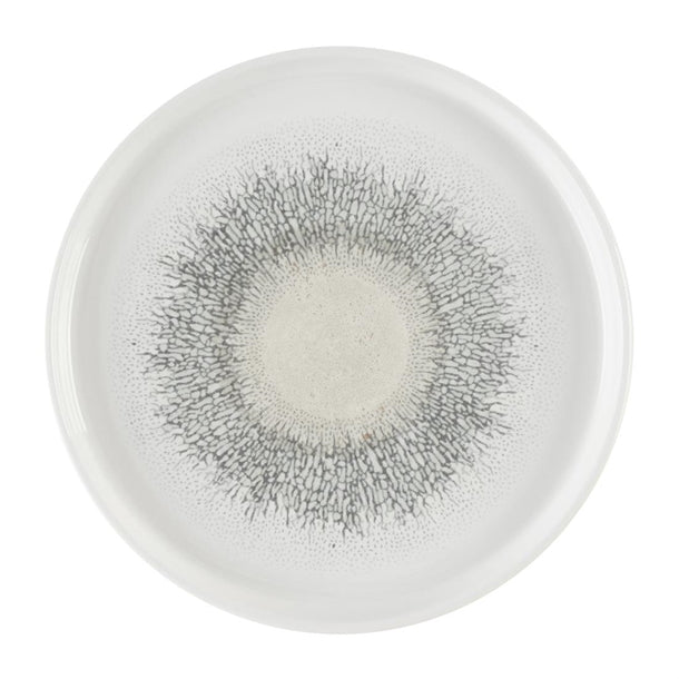 Churchill Studio Prints Fusion Agate Grey Chefs' Walled Plate 260mm (Pack of 6) - DX830 Plates Churchill Super Vitrified