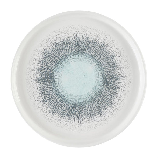 Churchill Studio Prints Fusion Aquamarine Chefs' Walled Plate 210mm (Pack of 6) - DX833 Plates Churchill Super Vitrified