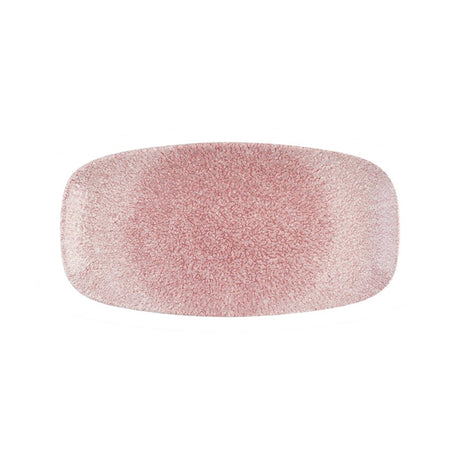 Churchill Studio Prints Raku Rose Quartz Pink Chefs' Oblong Plate No. 4 (355 x 189mm) (Pack of 6) - DX842 Plates Churchill Super Vitrified