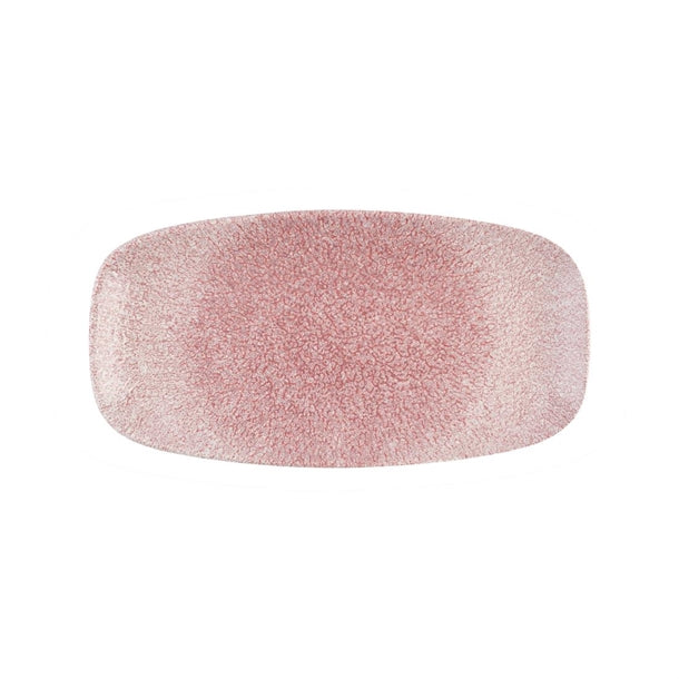 Churchill Studio Prints Raku Rose Quartz Pink Chefs' Oblong Plate No. 4 (355 x 189mm) (Pack of 6) - DX842 Plates Churchill Super Vitrified
