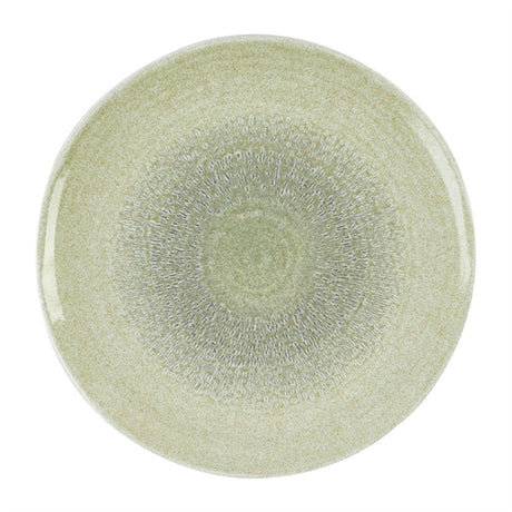 Dudson Harvest Grain Speckled Green Organic Coupe Plate 295mm (Pack of 12) - DX861 Plates Churchill