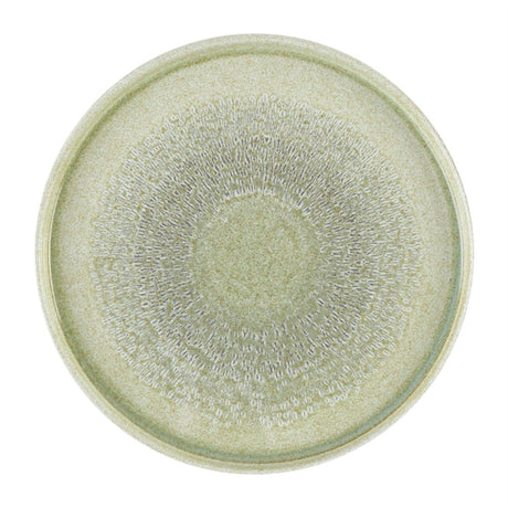 Dudson Harvest Grain Speckled Green Round Walled Plate 260mm (Pack of 6) - DX865 Plates Churchill