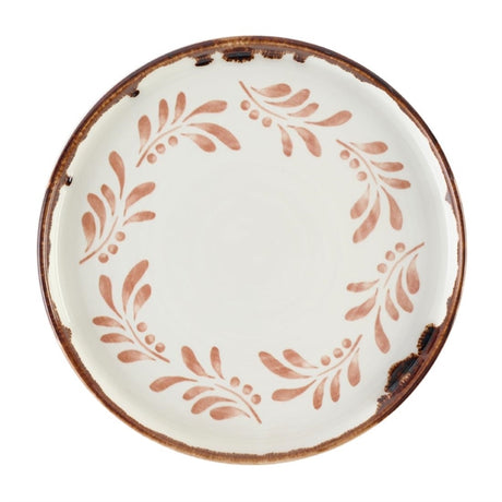 Dudson Harvest Mediterranean Terracotta Round Walled Plate 210mm(Pack of 6) - DX877 Plates Churchill