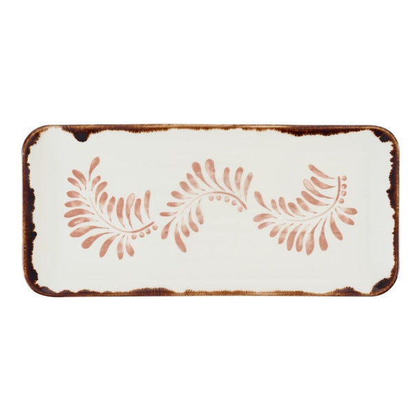 Dudson Harvest Mediterranean Terracotta Rectangular Plate 346 x 156mm (Pack of 6) - DX881 Plates Churchill
