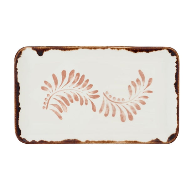 Dudson Harvest Mediterranean Terracotta Rectangular Plate 270 x 160mm (Pack of 12) - DX882 Plates Churchill