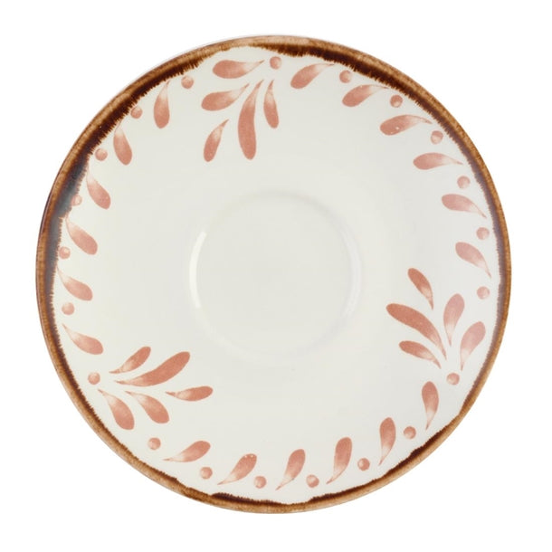 Dudson Harvest Mediterranean Terracotta Saucer 156mm (Pack of 12) - DX883 Dudson Crockery Churchill   
