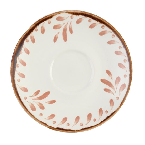Dudson Harvest Mediterranean Terracotta Saucer 118mm (Pack of 12) - DX884 Dudson Crockery Churchill   