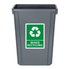 Jantex Slim Bin 60Ltr Grey - DX965  Jantex   
