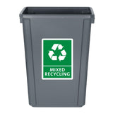 Jantex Slim Bin 60Ltr Grey - DX965  Jantex   