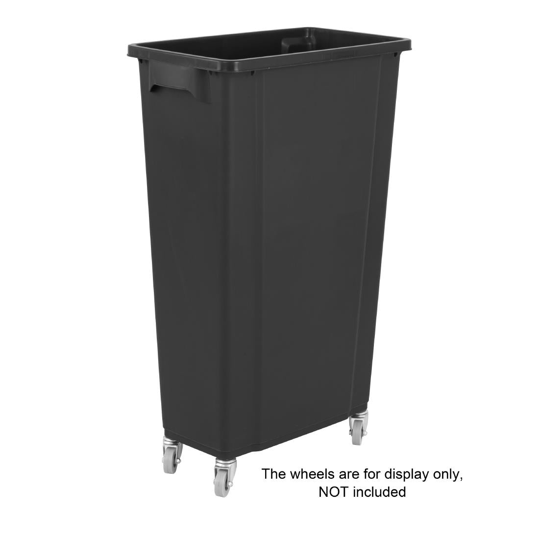 Jantex Slim Bin 80Ltr Black - DX966  Jantex   