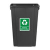Jantex Slim Bin 80Ltr Black - DX966  Jantex   