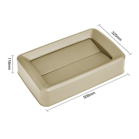 Jantex 60/80ltr Slim Bin Lid Beige  - DX967  Jantex   