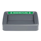 Jantex 60/80ltrs Slim Bin Lid Grey - DX968  Jantex   