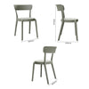 Bolero Mila Café Chairs Moss Grey (Pack of 2) - DX974 Plastic Chairs Bolero   