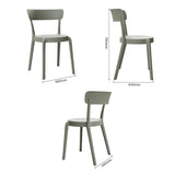 Bolero Mila Café Chairs Moss Grey (Pack of 2) - DX974 Plastic Chairs Bolero   