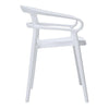 Bolero Mateo Café Chairs White (Pack of 2) - DX979 Plastic Chairs Bolero   