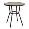 Bolero Marston Round Outdoor Table Black 700mm - DX986  Bolero   