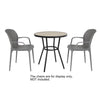 Bolero Marston Round Outdoor Table Black 700mm - DX986  Bolero   