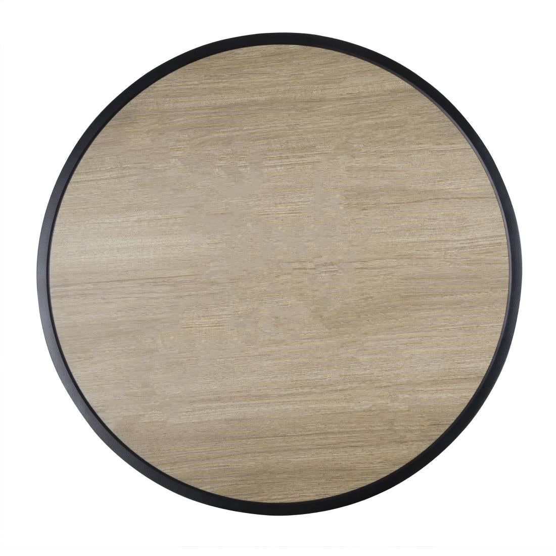 Bolero Marston Round Outdoor Table Black 700mm - DX986  Bolero   