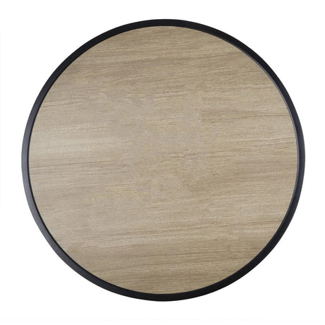 Bolero Marston Round Outdoor Table Black 700mm - DX986  Bolero   