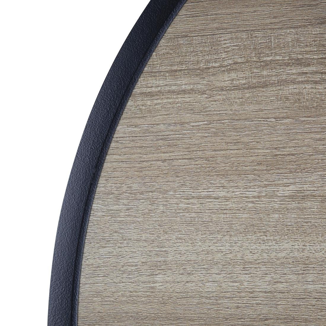 Bolero Marston Round Outdoor Table Black 700mm - DX986  Bolero   