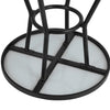 Bolero Marston Round Outdoor Table Black 700mm - DX986  Bolero   