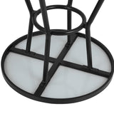 Bolero Marston Round Outdoor Table Black 700mm - DX986  Bolero   