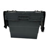 Vogue Plastic Transport Storage Crate with Attached Lid 600x400x320mm - DX995  Vogue   