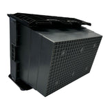 Vogue Plastic Transport Storage Crate with Attached Lid 600x400x320mm - DX995  Vogue   