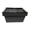 Vogue Plastic Transport Storage Crate with Attached Lid 600x400x320mm - DX995  Vogue   