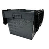 Vogue Perforated Plastic Transport Storage Crate with Attached Lid 600x400x320mm - DX996  Vogue   