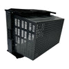 Vogue Perforated Plastic Transport Storage Crate with Attached Lid 600x400x320mm - DX996  Vogue   