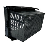 Vogue Perforated Plastic Transport Storage Crate with Attached Lid 600x400x320mm - DX996  Vogue   
