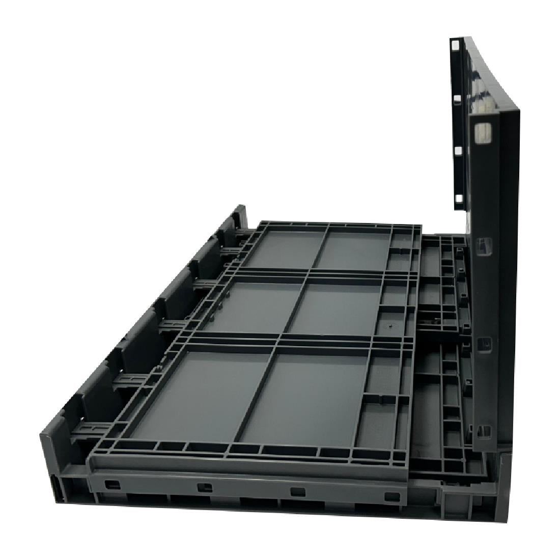 Vogue Plastic Folding Transport Storage Crate 594x396x353mm - DX997  Vogue   