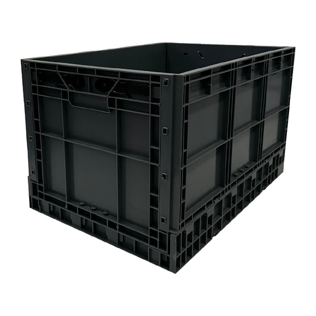 Vogue Plastic Folding Transport Storage Crate 594x396x353mm - DX997  Vogue   