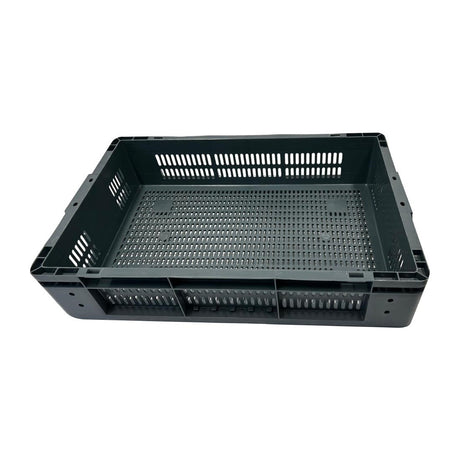 Vogue Perforated Plastic Storage Crate 600x400x120mm - DX999  Vogue   