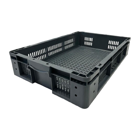 Vogue Perforated Plastic Storage Crate 600x400x120mm - DX999  Vogue   