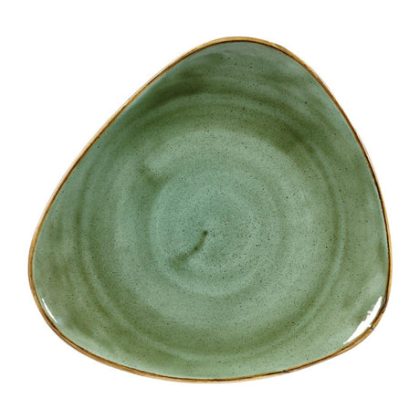 Churchill Stonecast Triangular Plates Samphire Green 311mm (Pack of 6) - DY046 Plates Churchill