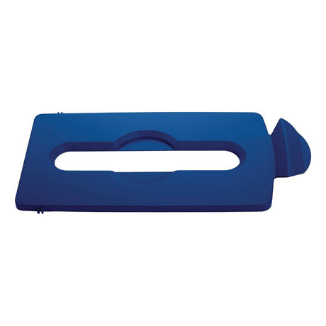 Rubbermaid SJRS Stream Topper Paper Slot Lid Blue - DY064  Slim Jim   
