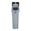 Rubbermaid Slim Jim General Waste Recycling Station Black 87Ltr - DY082  Rubbermaid   