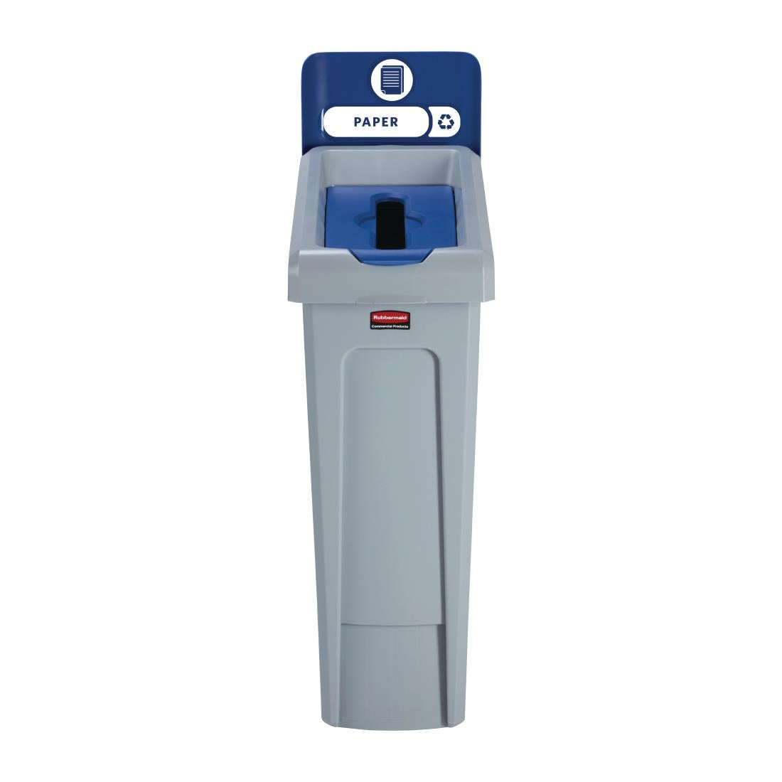 Rubbermaid Slim Jim Paper Recycling Station Blue 87Ltr - DY087  Rubbermaid   