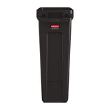 Rubbermaid Slim Jim Container With Venting Channels Brown 87Ltr - DY110  Slim Jim   
