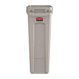Rubbermaid Slim Jim Container With Venting Channels Beige 87Ltr - DY111  Slim Jim   