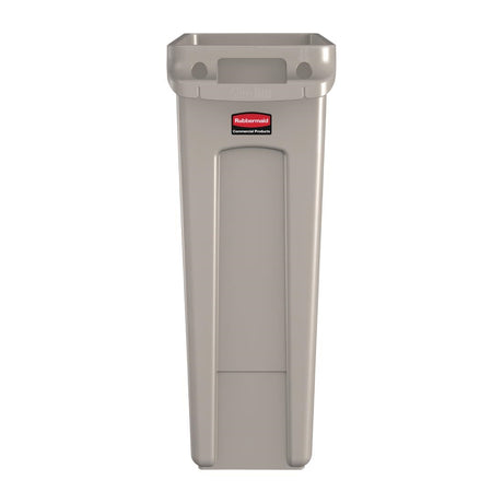 Rubbermaid Slim Jim Container With Venting Channels Beige 87Ltr - DY111  Slim Jim   