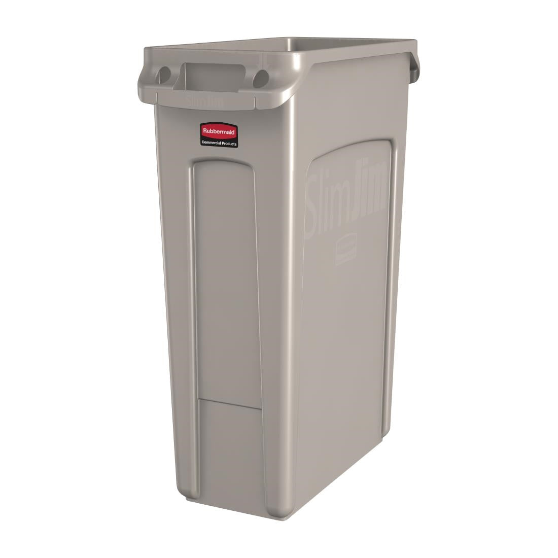 Rubbermaid Slim Jim Container With Venting Channels Beige 87Ltr - DY111  Slim Jim   