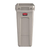 Rubbermaid Slim Jim Container With Venting Channels Beige 60Ltr - DY112  Slim Jim   