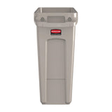 Rubbermaid Slim Jim Container With Venting Channels Beige 60Ltr - DY112  Slim Jim   